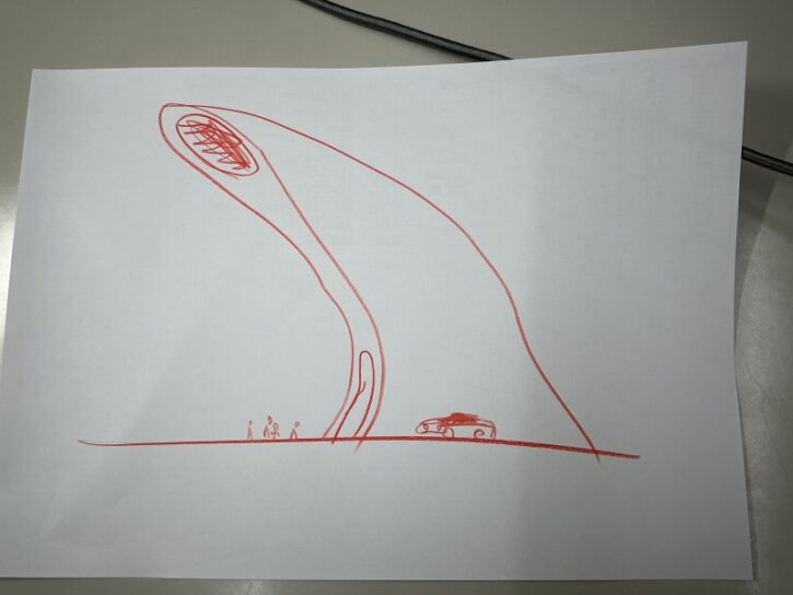 なにかしらの建物スケッチ